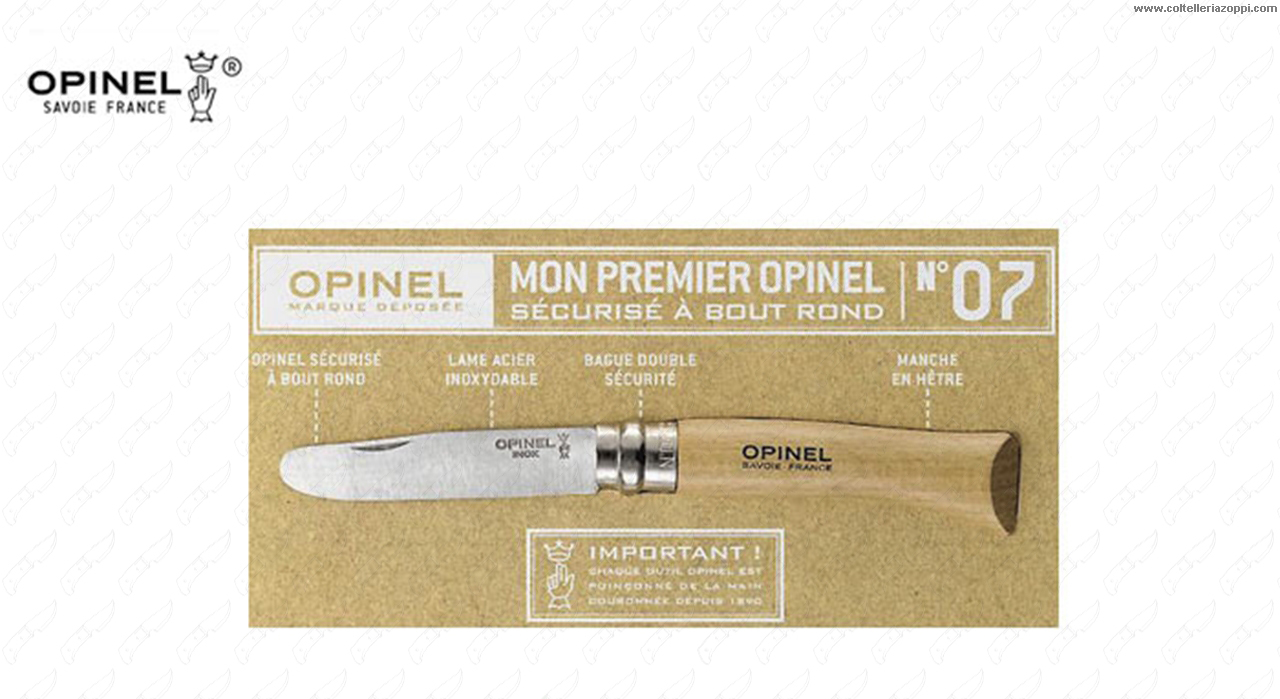 Opinel - Mon Premier Opinel n.7 a punta tonda - lama inox - coltello