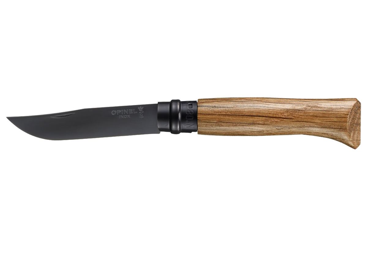 OPINEL - C/VIROBLOCK N.8 INOX BLACK EDITION CHENE • Coltelleria Zoppi